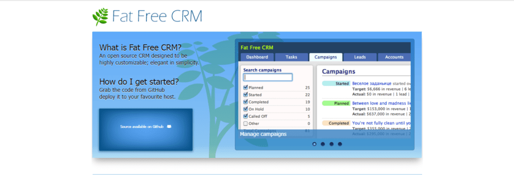Fat Free CRM - Open Source Ruby on Rails Applications